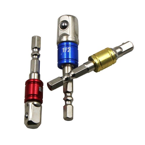 Quality Socket Adapter Connection Bar Impact Driver Hex Shank Drill Bit Set 3pcs - Picture 3 of 8