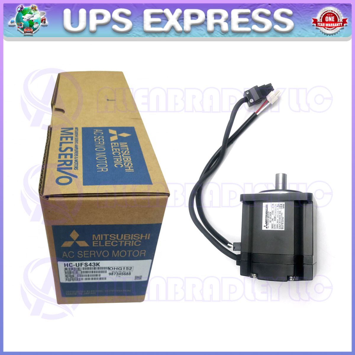 MITSUBISHI ELECTRIC ACサーボモーター HC-UFS43 三菱 ACサーボモータ HC-UFS43 (ケーブルが短い) | 保守部品.com