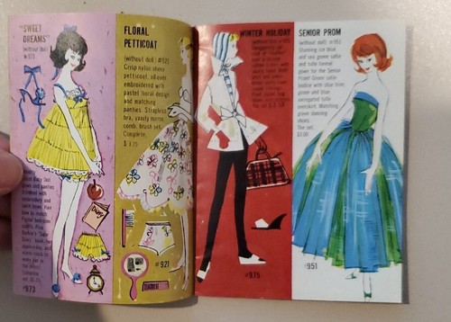 VINTAGE BARBIE Doll KEN MIDGE FASHION BOOKLET Yellow Leaflet 1962 - Picture 5 of 17