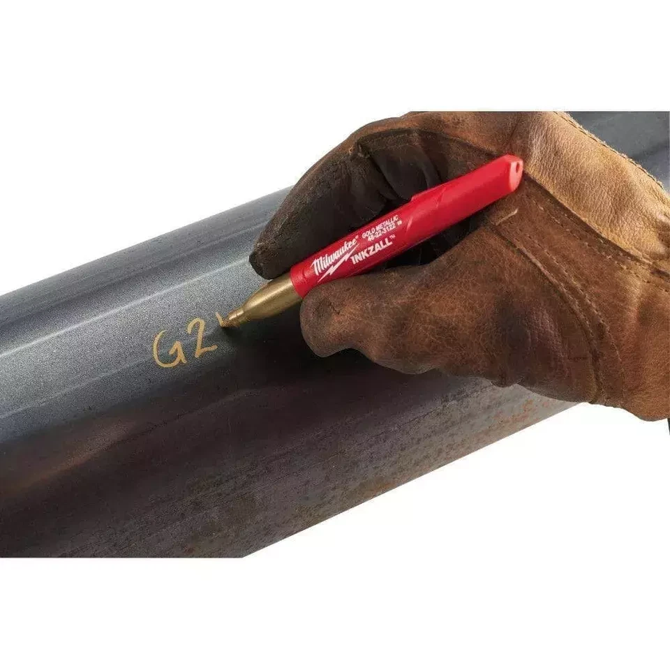 Inkzall Silver And Gold Fine Point Jobsite Permanent Markers (2-pack) | Marker - Image 4 of 4