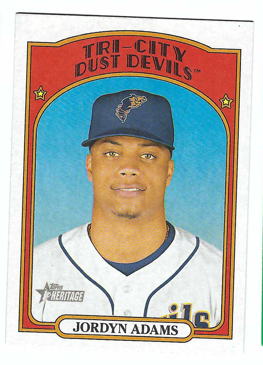 Toppsカード Jordyn Adams JORDYN ADAMS 2021 TOPPS HERITAGE MINOR LEAGUE BASEBALL FLIP STOCK