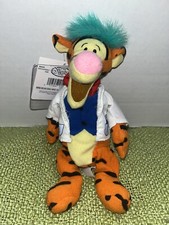 Disney Store Tigger 9" Mad Scientist Mini Bean Bag WT Plush Stuffed Animal