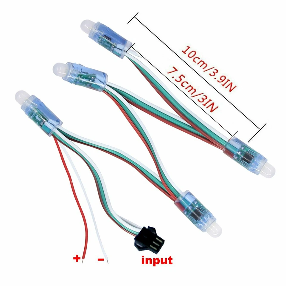 LED Strip WS2811 Pixels Digital Addressable RGB LED String Lights DC5V / DC12V - Image 4 of 4