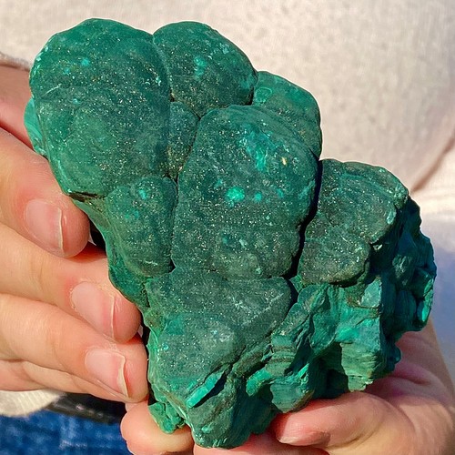 461G Natural luster malachite coarse cat's eye cluster coarse mineral sample - 第 3/14 張圖片