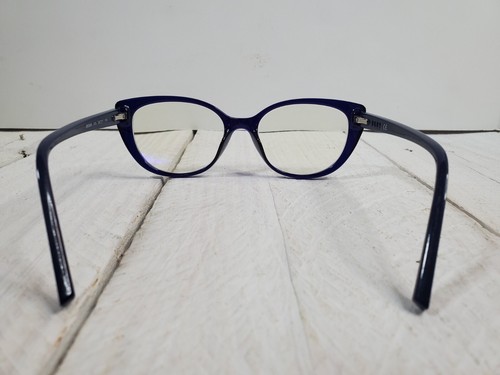 DKNY-DK5004 415 Cateye Full Rim Plastic Eyeglasses Dark Navy Blue Black W/ Case - Picture 5 of 9