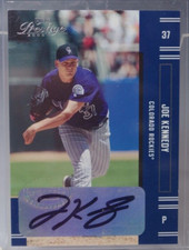 JOE KENNEDY 2005 PLAYOFF PRESTIGE AUTO SIGNED CARD COLORADO ROCKIES