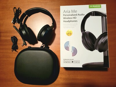 Avantree Aria Me BT Noise Cancelling Headphones w/Charging Stand