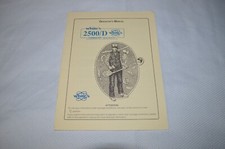 WHITE'S 2500/D COINMASTER METAL DETECTOR OPERATOR'S MANUAL BLUE NEW