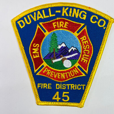 Duvall King County Fire District 45 EMS Rescue Washington WA Patch P9