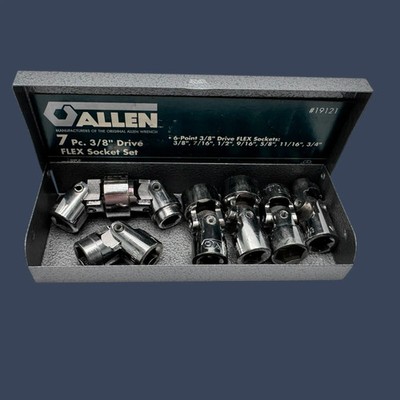 Allen 7 Piece Flex Socket Set 3/8'' Drive SAE | Model #19121