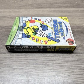 Super Real Baseball '88 (Nintendo Famicom, 1988) Japan import CIB Complete