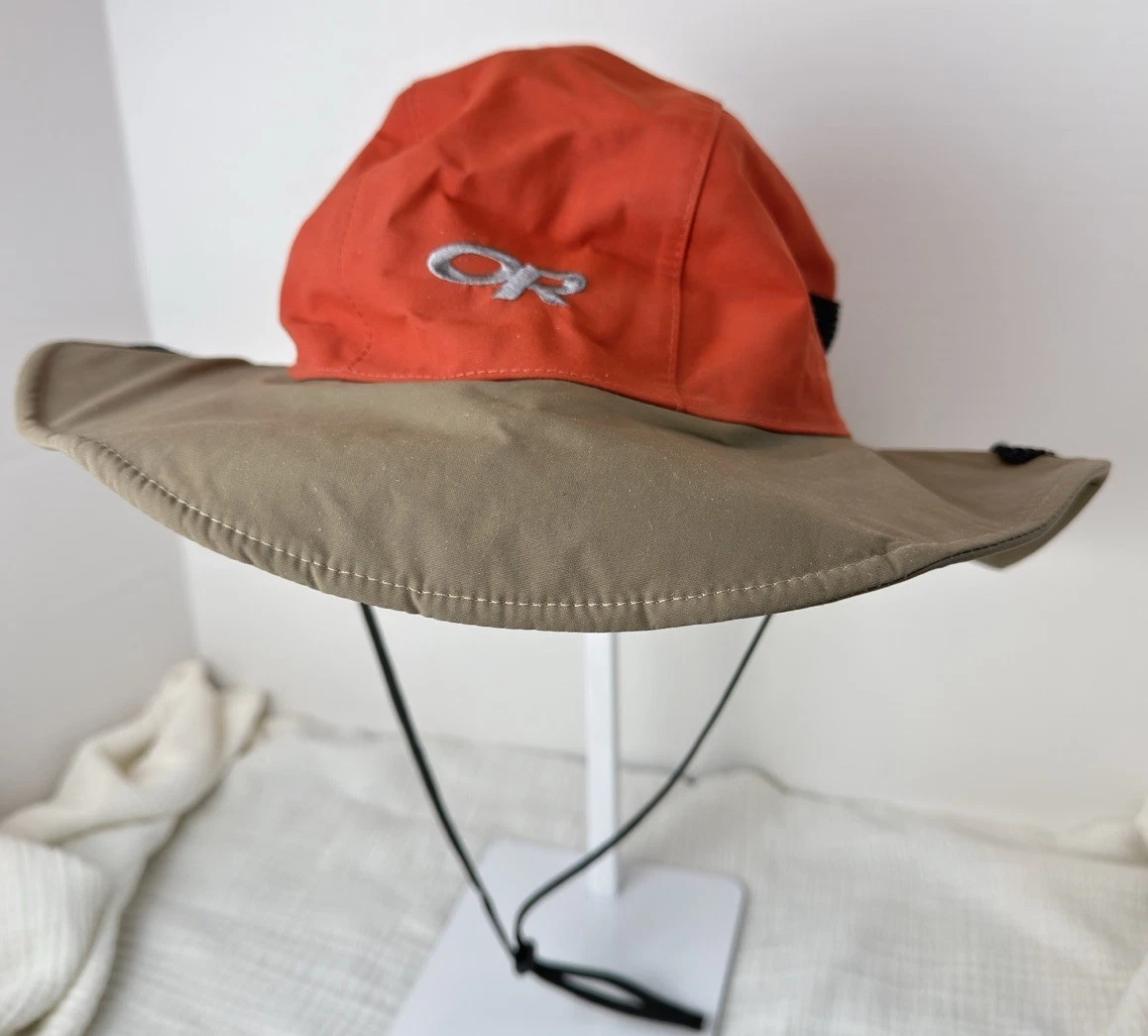 Outdoor Research OR Gore-Tex Fleece Lined Wide Brim Hat XL Seattle Rain Packable
