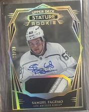 2022 Upper Deck Stature Design Variant Memorabilia #145 Samuel Fagemo Auto /20 A