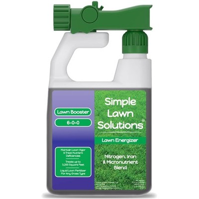 32 Oz Liquid Lawn Fertilizer with Nitrogen and Iron - Enhances Any Grass Type