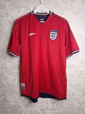 Nationalmannschaft England Umbro 2002 2004 Away Reversible Vintage Football S...