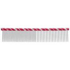 UEETEK Stainless Steel Pet Shedding Comb 6.30 * 1.38 * 0.12 Inch, Rose Red