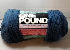 Creslan Natura Deluxe One Pound Acrylic Yarn 1 Skein Cape Cod Blue