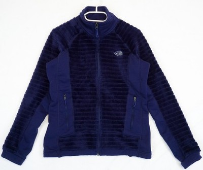 The North Face Summit Series Purple Full Zip Fleece Size Slim Fit L