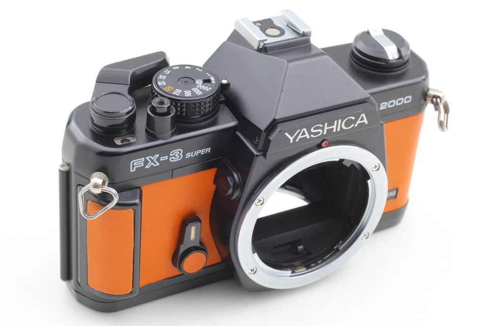 Cámara fotográfica CLA'd [casi como nueva] Yashica FX-3 Super 2000 35 mm SLR marrón de JAPÓN Foto 4 de 4
