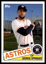 2020 Topps #85-45 George Springer 1985 Topps Baseball 35th Anniversary