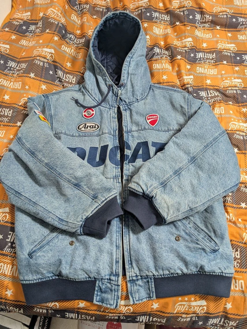 Veste de course à capuche denim Supreme X Ducati