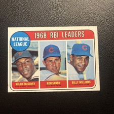 Williams Santo McCovey 1969 Topps Set-Break #  4 NL RBI Leaders