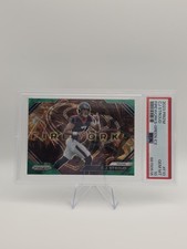 2023 Panini Prizm C.J. STROUD Fireworks GREEN ICE Prizm PSA 10 RC Texans F10