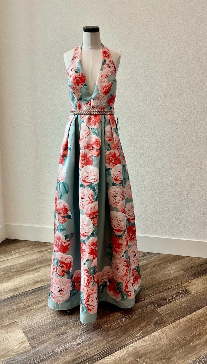green emerald velvet dress Primavera 3922 Ombre Sequin Long Prom Dress