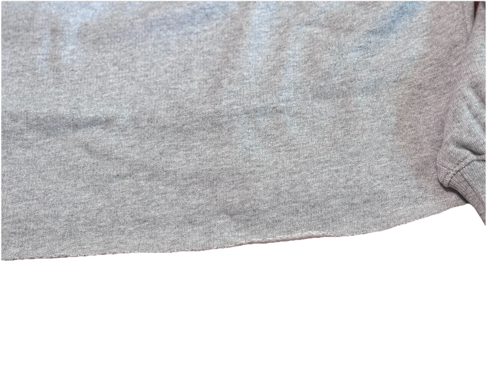 Levi’s Women’s Cropped Sweatshirt Gray Green LS Logo Size L NWT $69.50 Raglan image 6