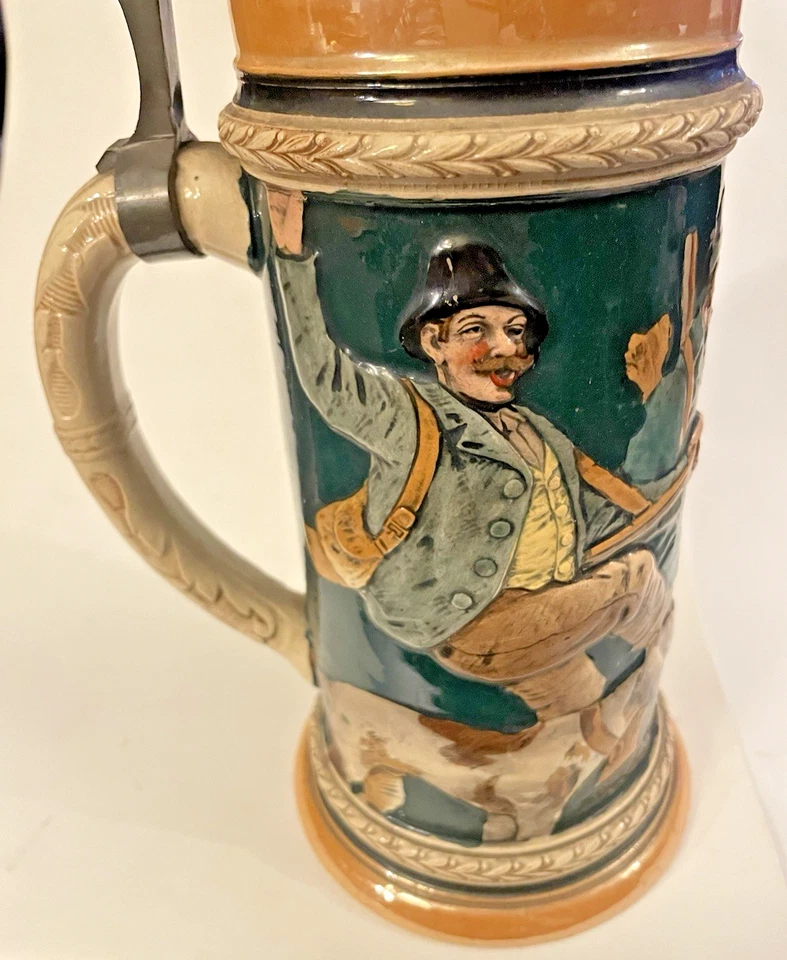 大号复古啤酒斯坦狩猎场景德国场景带狗带枪🌺🌺 — 第 3/4 张图片