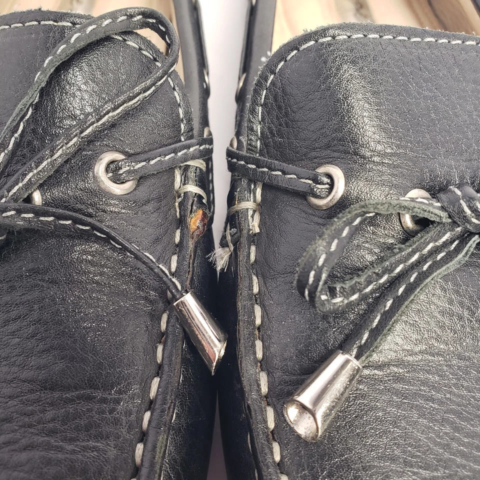 Галогенные женские мокасины для вождения мокасины черные мягкие кожа 9 М сделано в Бразилии - Изображение 4 из 4