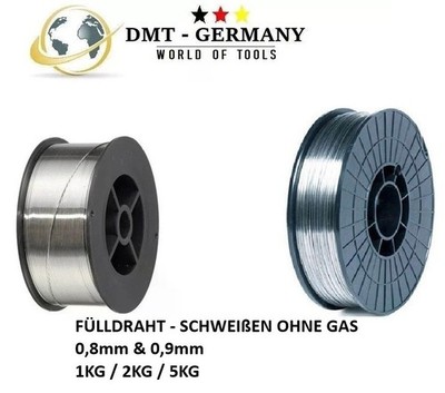 1-5 Kg FÜLLDRAHT SCHWEIßDRAHT  0,8mm /  0,9mm Ohne Gas Schweißen FLUX CORED WIRE