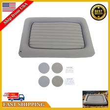 Inflatable Gray Toddler Travel Bed Portable Detachable Kids Camping Air Mattress