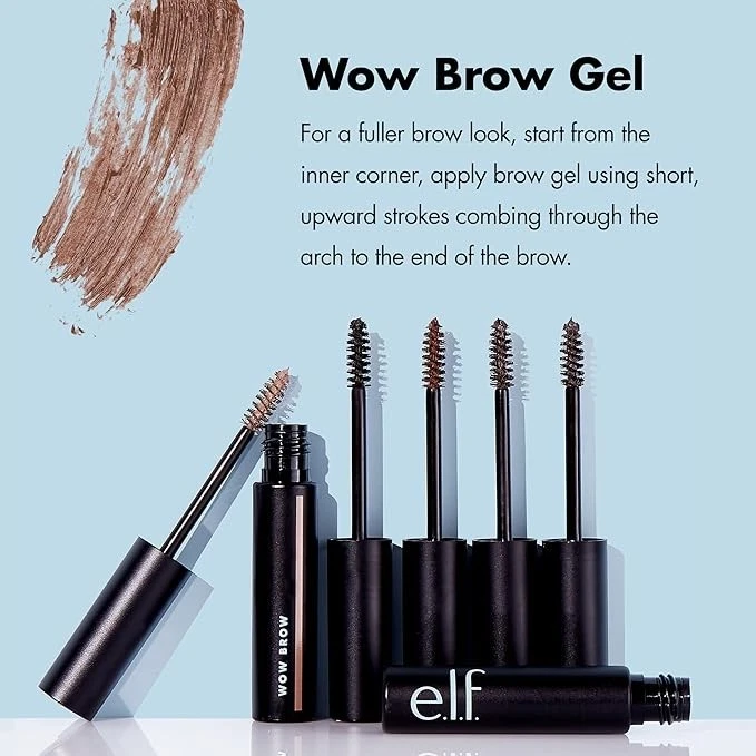 e.l.f. Cosmetics E.l.f. wow brow gel, fiber-infused formula, deep brown, 0.12 Ou - Image 3 of 4
