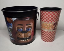 Rare Fnaf Popcorn Bucket With Cup
