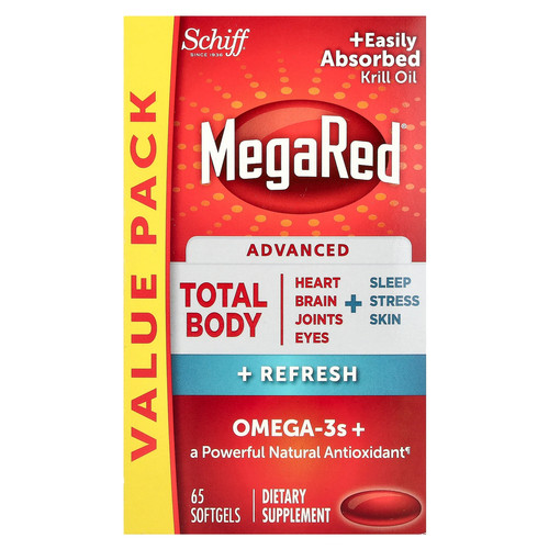 MegaRed®, Advanced Total Body + Refresh,  65 Softgels