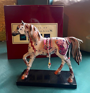Trail of Painted Ponies Copper Enchantment Horse Resin Figurine 1224 w/ Box
