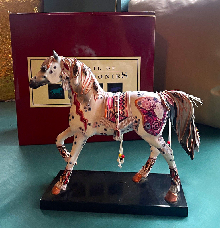 Trail of Painted Ponies Copper Enchantment Horse Resin Figurine 1224 w/ Box