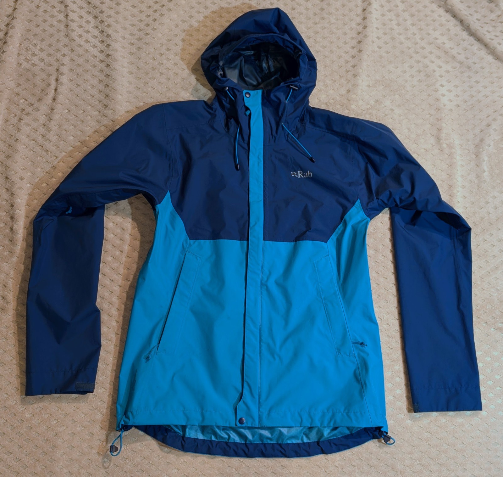 RAB Navy Blue/BlueDownpour Eco Jacket Women's Size Medium