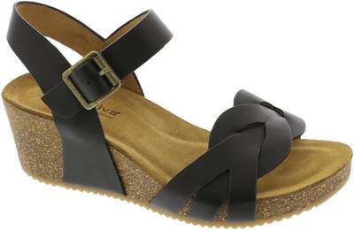 Comfortiva Erena Women's Sandal 11 Wide, Black 