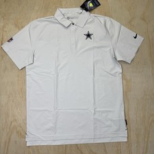 NEW Dallas Cowboys Nike Sideline GRAY Performance Polo Shirt Short Sleeve LG