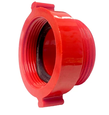 NNI FIRE HOSE/HYDRANT ADAPTER 1-1/2" Female NPSH x 1-1/2" Male NST Polycarbonate