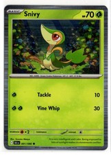 Pokemon Black Bolt Tinsel Holo 001/086 Snivy Poster Collection