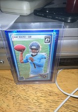 2025 Panini Donruss - Rated Rookie Cameron Ward  Optic Preview Blue Scope Prizm 
