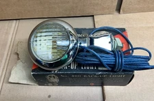 1940s 1950s NOS VINTAGE US PIONEER MODEL 400 BACKUP LIGHT GLASS LENS FORD CHEVY