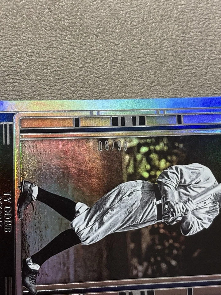 Tarjeta de béisbol legendaria Panini Ty Cobb Detroit/99 Foto 2 de 3