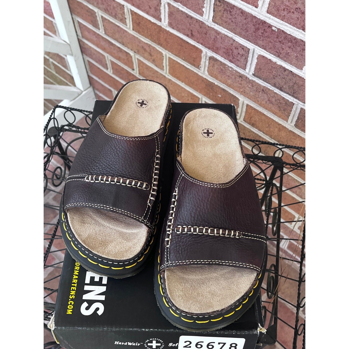 Dr Martens Y2K Men Slide Brown Air Wair Men 10