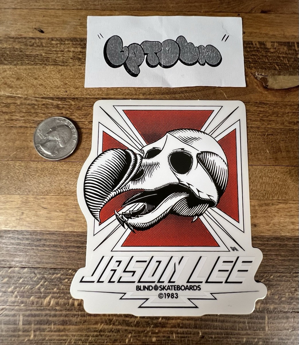 Blind Skateboards Heritage Jason Lee Dodo Skull Sticker Gonz 101