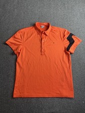 J Lindeberg Polo Shirt Mens Large Golf Performance Short Sleeve Lightweight Prep