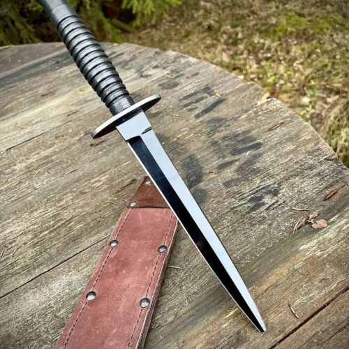 British Army Fairbairn Sykes Commando Dagger Knife Boot Dagger With Sheath - Picture 3 of 4